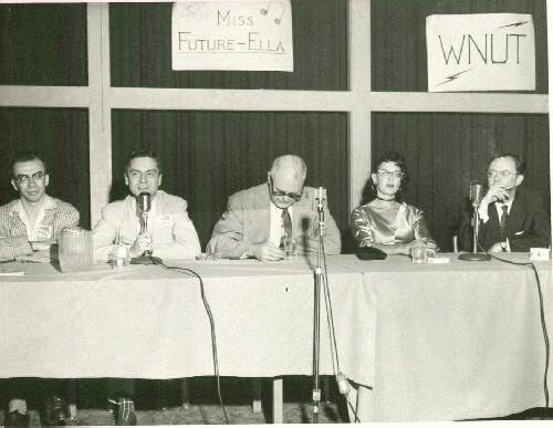 Larry T. Shaw, Evelyn Gold, Anthony Boucher, George Young, Charles S. Harris, George C. Willick